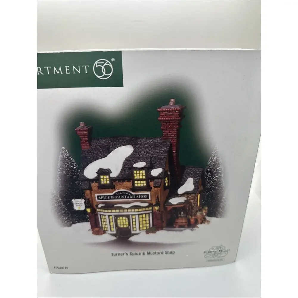 Dept 56 Turners Spice and Mustard Shop Christmas Village #56.58724 w/box